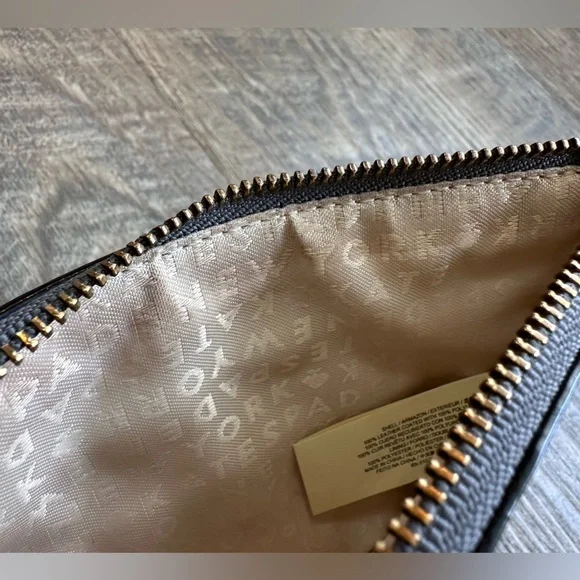 kate spade Mikas Pond Bee Zipper Wristlet - Metallic Silver Grey - Picture 10 of 17